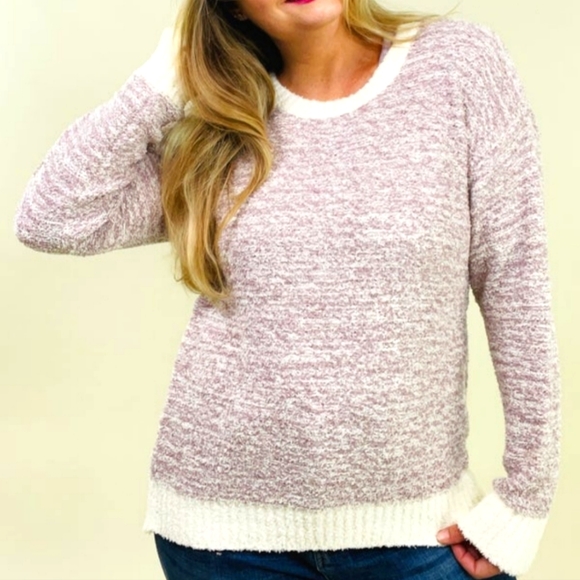 Cotton Blue NWT Soft Brushed Sweater Med - Picture 1 of 9